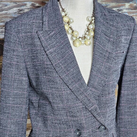 Maje Made in France Double Breasted Peak Lapel Blazer Size 40 EU 10 US